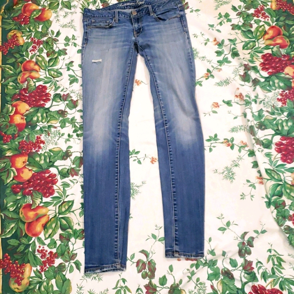 A.e. 6 Long bluejeans skinny stretch pants